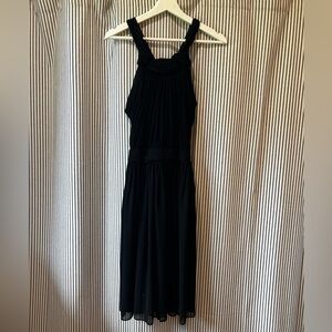 Zara semi sheer black cocktail dress